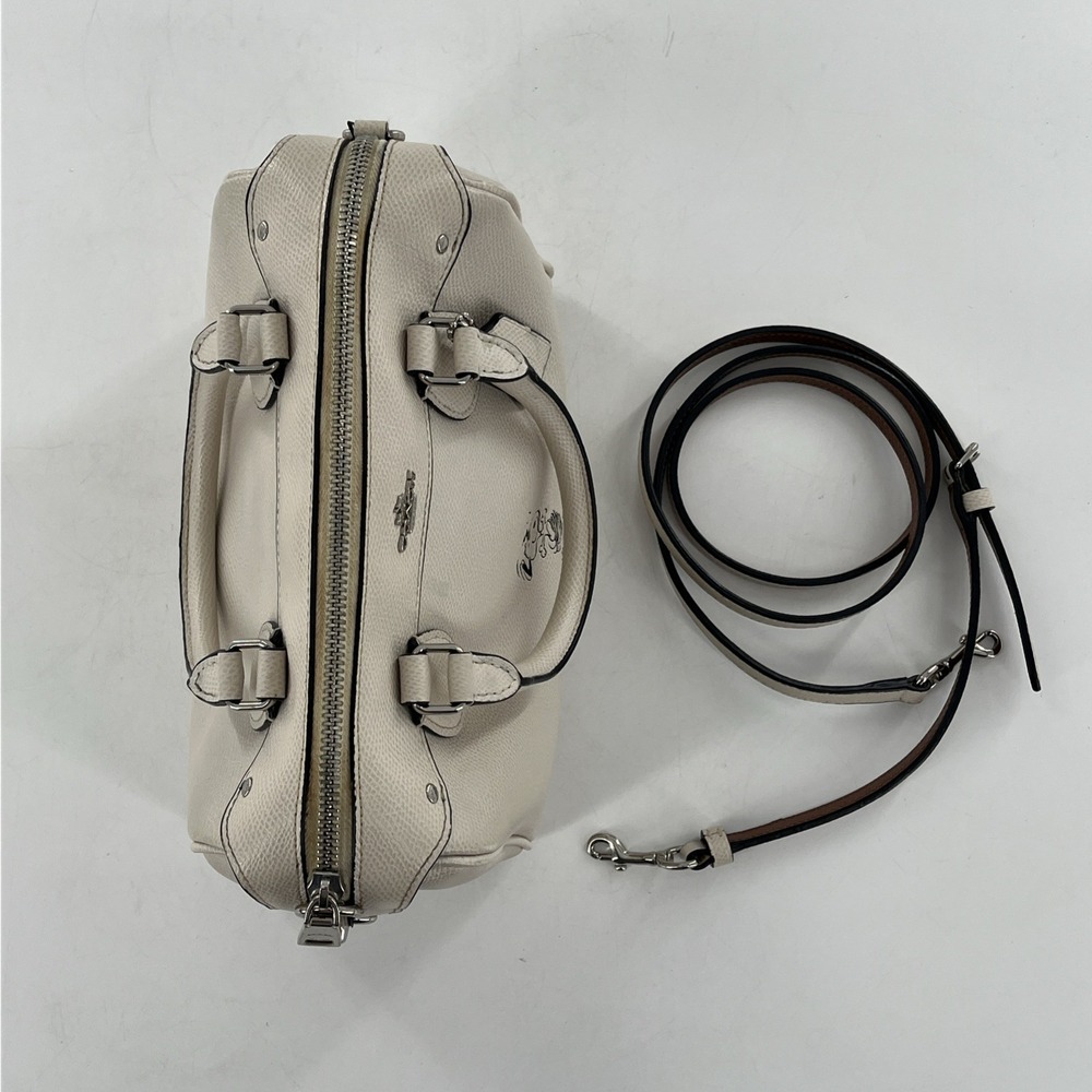 Coach Peanuts Limited Edition Snoopy Mini Bennett Satchel Crossbody White Chalk - Picture 8 of 16